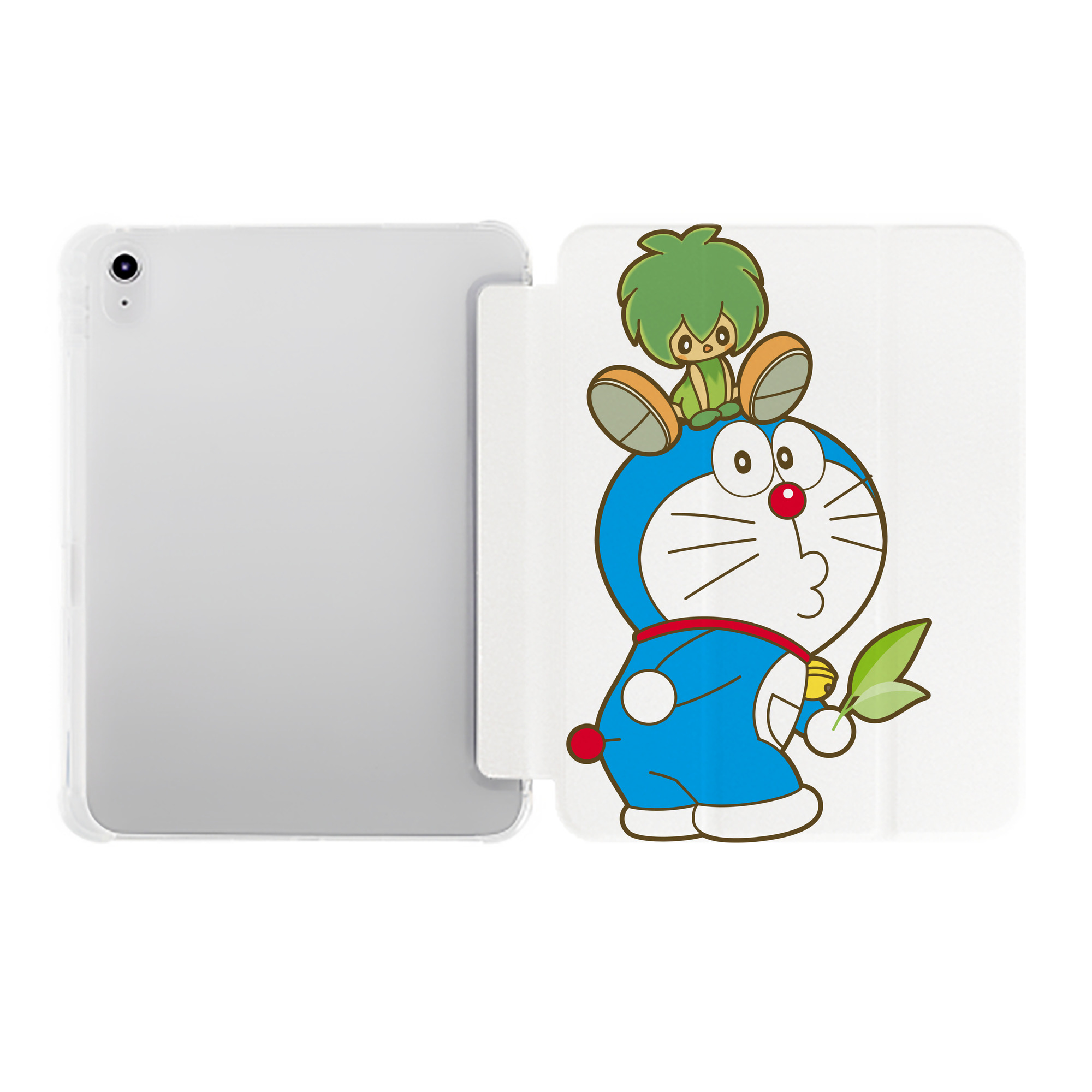 （画像用） ドラえもん Doraemon IPad ケース ペン収納付き 三つ折りスタンド PUレザー×シリコン 対応機種9.5/10.5/10.9インチ
